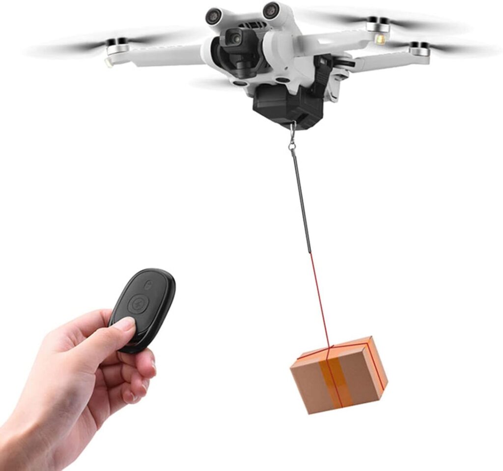 Airdrop Payload Transport Delivery Release Drop Device Drone Thrower Airdrop Dropping System Compatible for DJI Mini 3/Mini 3 Pro/Mini 2/Mini SE/Mavic Mini/Mavic Pro/Mavic Air/FIMI X8SE