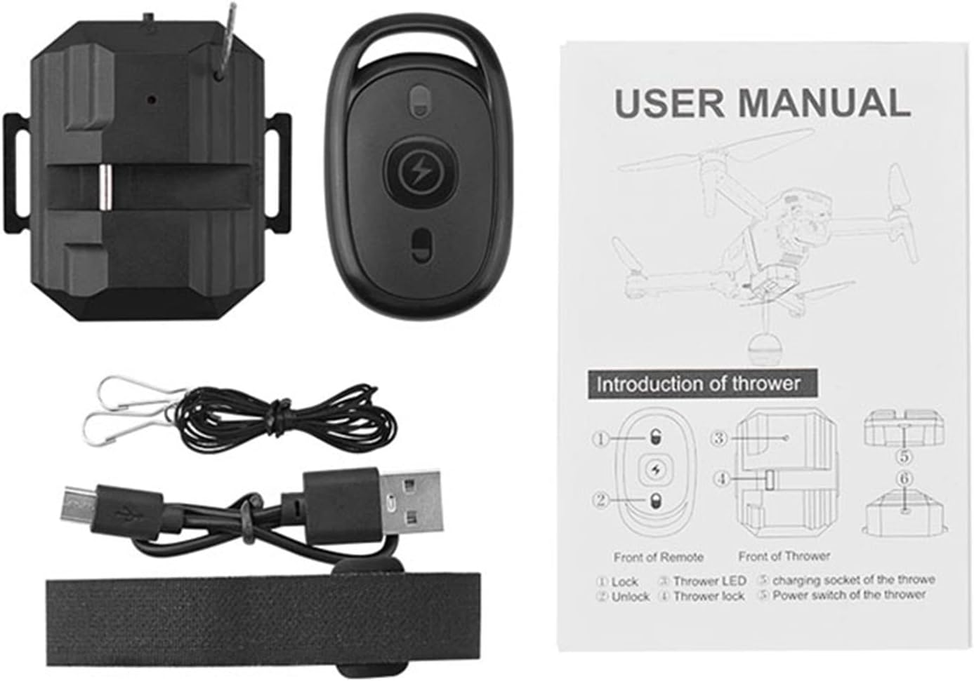 Airdrop Payload Transport Delivery Release Drop Device Drone Thrower Airdrop Dropping System Compatible for DJI Mini 3/Mini 3 Pro/Mini 2/Mini SE/Mavic Mini/Mavic Pro/Mavic Air/FIMI X8SE