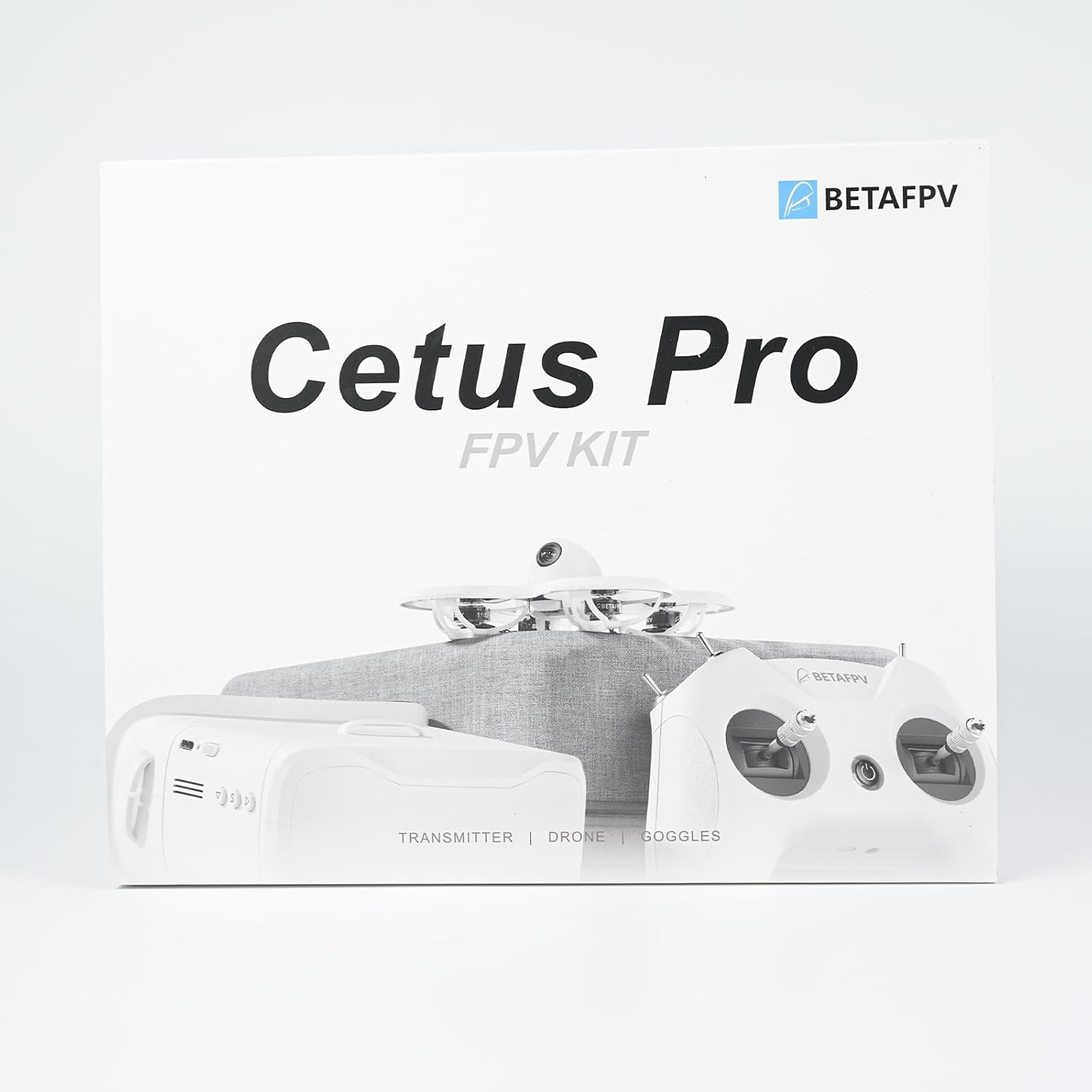 BETAFPV Cetus Pro FPV Drone Kit with 3 Flight Modes Altitude Hold Emergency Landing Self Protection Turtle Mode with Radio Transmitter Goggles for FPV Beginners Player-to-Pilot