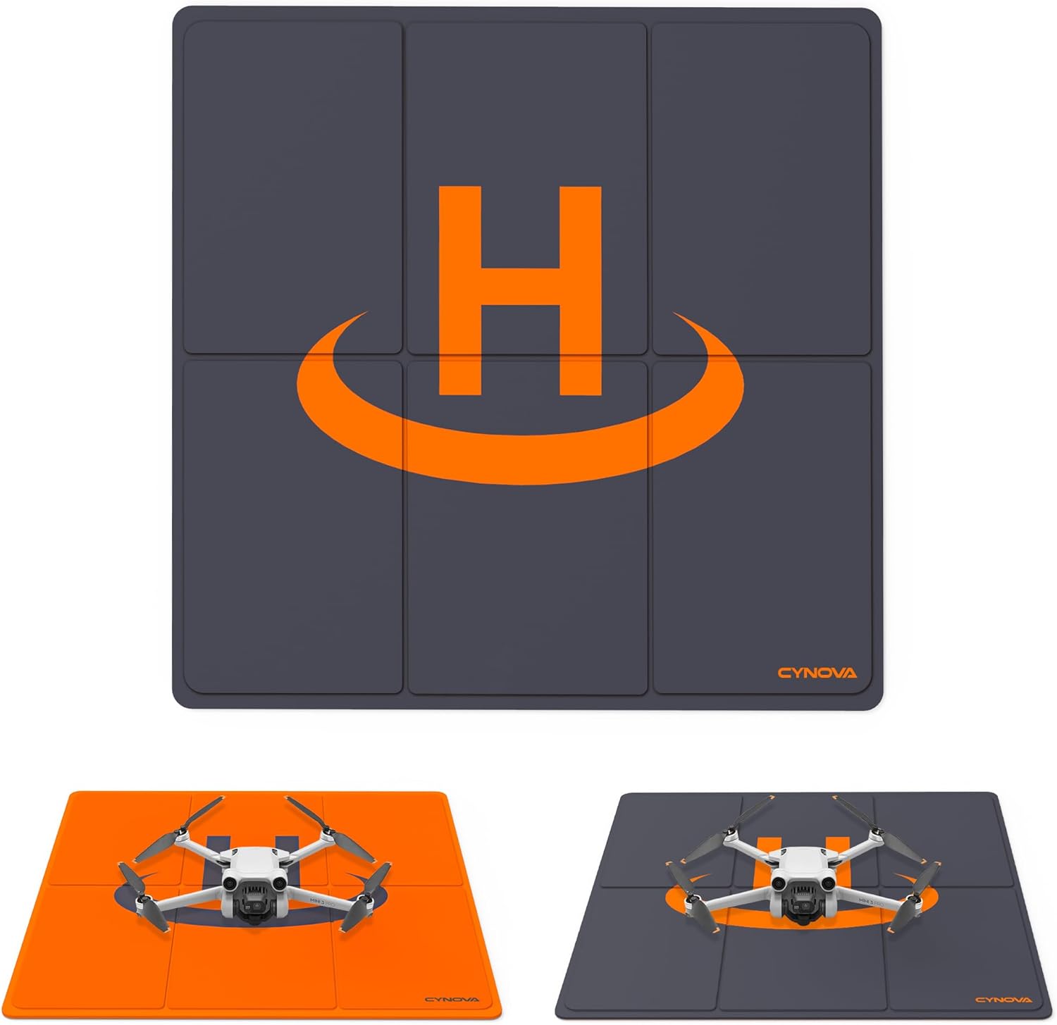 CYNOVA Drone Landing Pad Weighted for DJI Mini 3 Pro, Universal Waterproof Portable Landing Mat for DJI MINI 4K / DJI MINI4 Pro/Mavic 3 / Air 2S / FPV Avata/Drone Accessories(50cm/20inch)