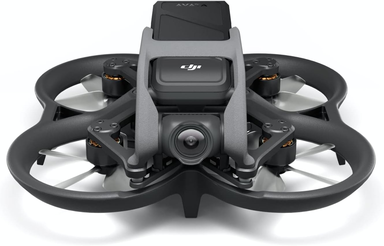 DJI Avata, First-Person View Drone with 4K Stabilized Video, Super-Wide 155° FOV, Built-in Propeller Guard, HD Low-Latency Transmission, Black, FAA Remote ID Compliant