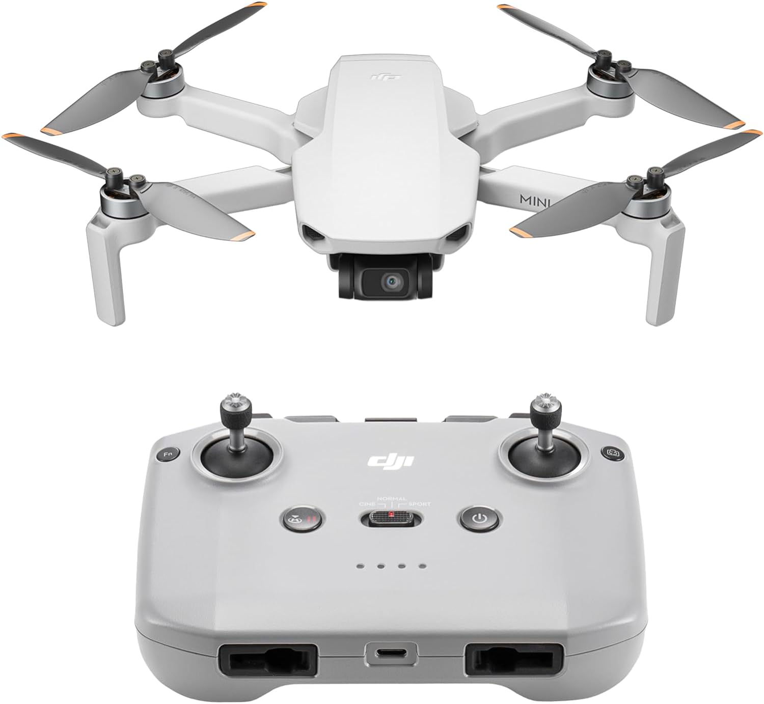 DJI Mini 4K, Drone with 4K UHD Camera for Adults, Under 249 g, 3-Axis Gimbal Stabilization, 10km Video Transmission, Auto Return, Wind Resistance, 1 Battery for 31-Min Max Flight Time