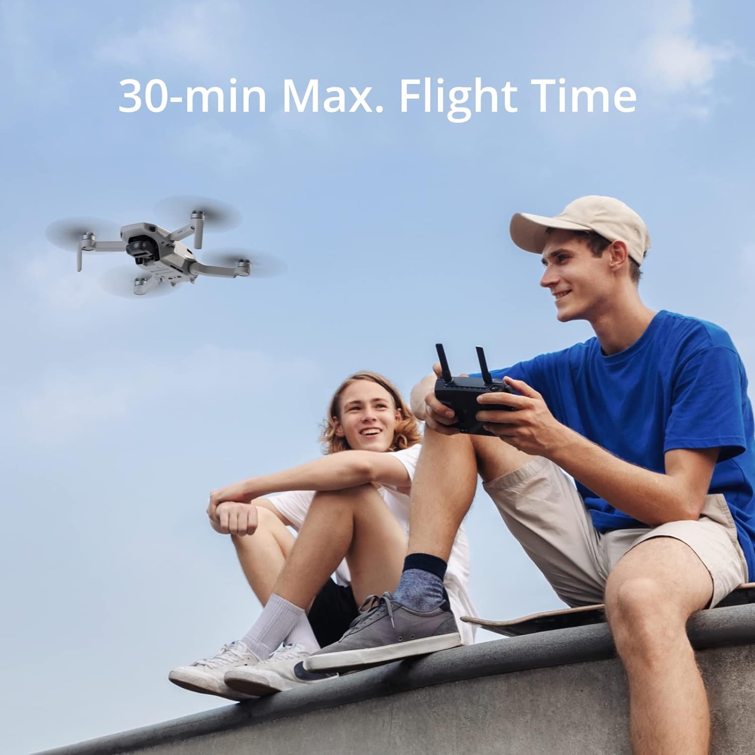 DJI Mini SE, Drone Quadcopter with 3-Axis Gimbal, 2.7K Camera, GPS, 30 Mins Flight Time, Reduced Weight, Less Than 249g, Improved Scale 5 Wind Resistance, Return to Home, for Drone Beginners, Gray