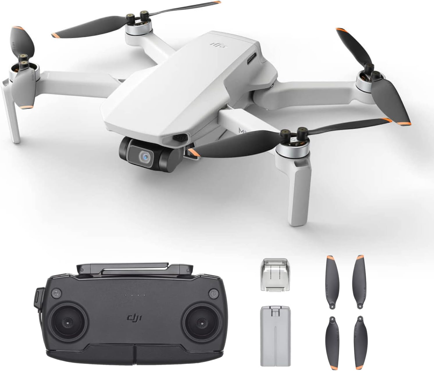 DJI Mini SE, Drone Quadcopter with 3-Axis Gimbal, 2.7K Camera, GPS, 30 Mins Flight Time, Reduced Weight, Less Than 249g, Improved Scale 5 Wind Resistance, Return to Home, for Drone Beginners, Gray