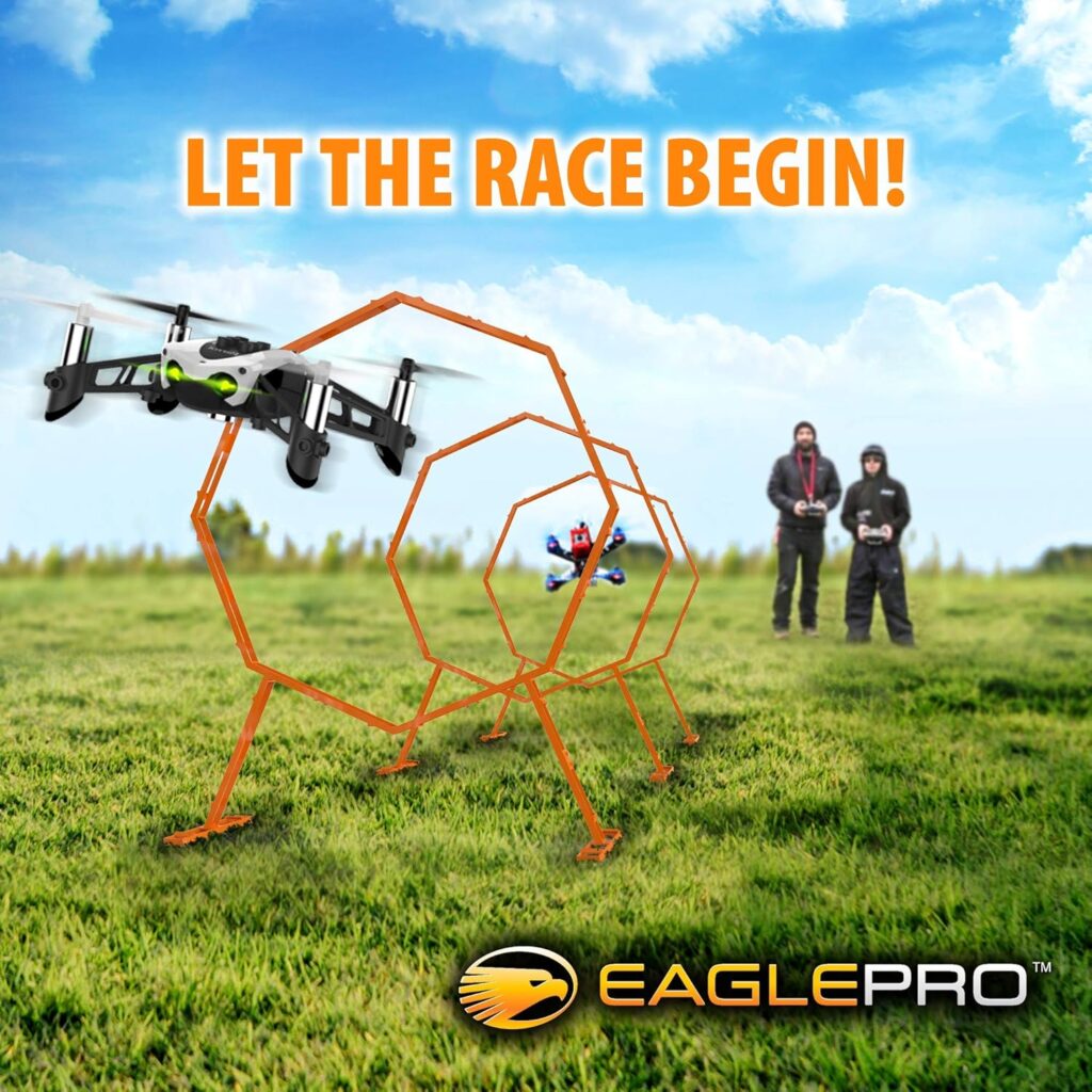 Drone Racing Obstacle Course. Easy to Build Racing Drone Kit. Create Your Own Drone Racing League. Suitable Drone Games for Kid or Adults (Amazon Exclusive)