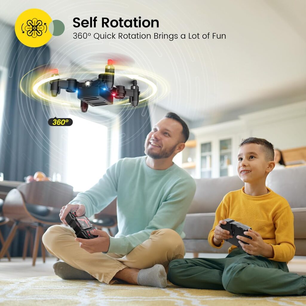 Holy Stone HS190 Drone for Kids, Mini Drone with One-Key Takeoff/Landing, 3D Flips, 3 Speeds and Auto Hovering, Easy to Fly Kids Gifts Toys for Boys and Girls, Blue