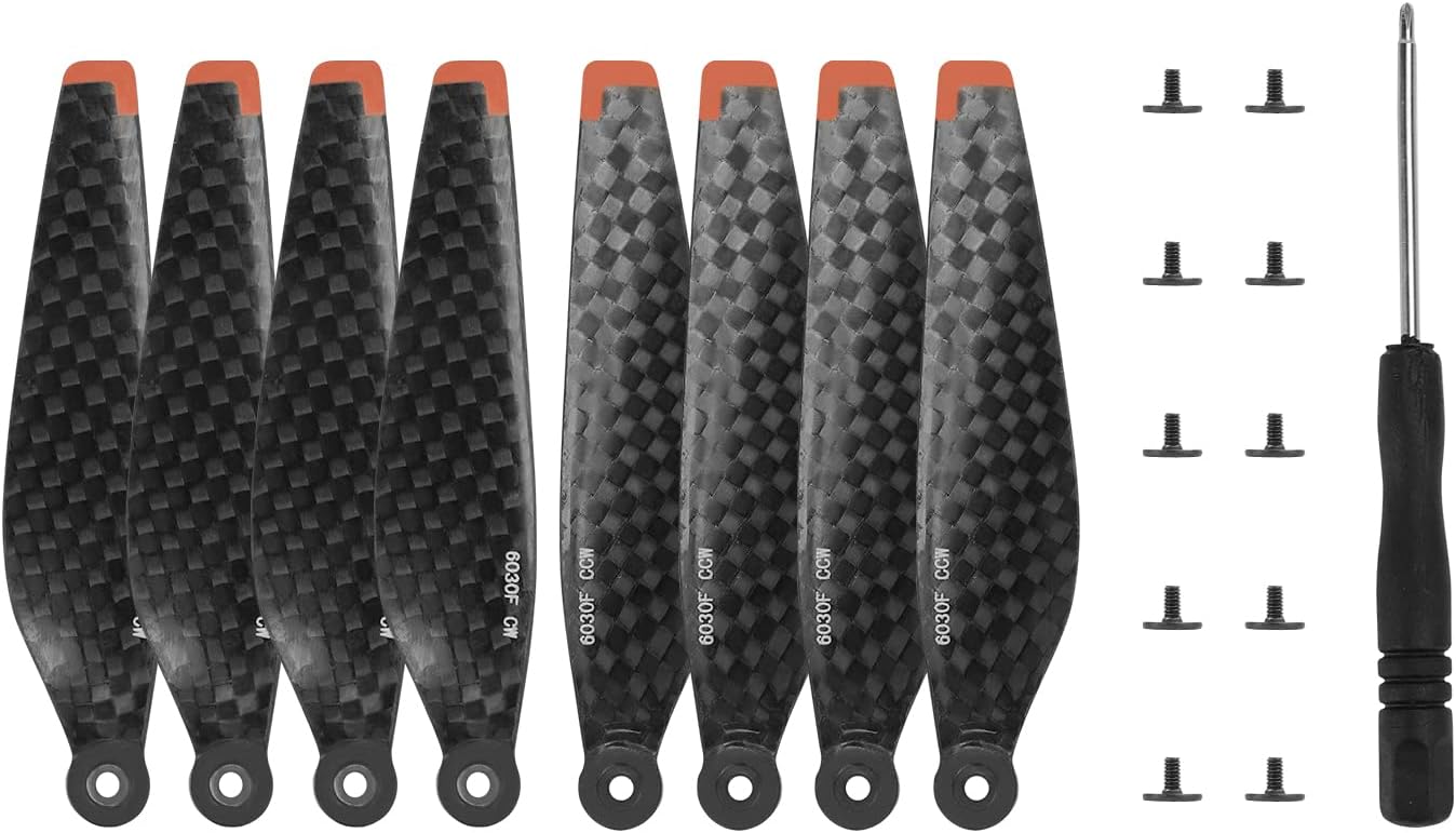 LICHIFIT 6030F Carbon Fiber Propellers for DJI Mini 4 Pro/Mini 3 Pro Drone Low Noise Blades Wing Paddle Props Replacement Accessories