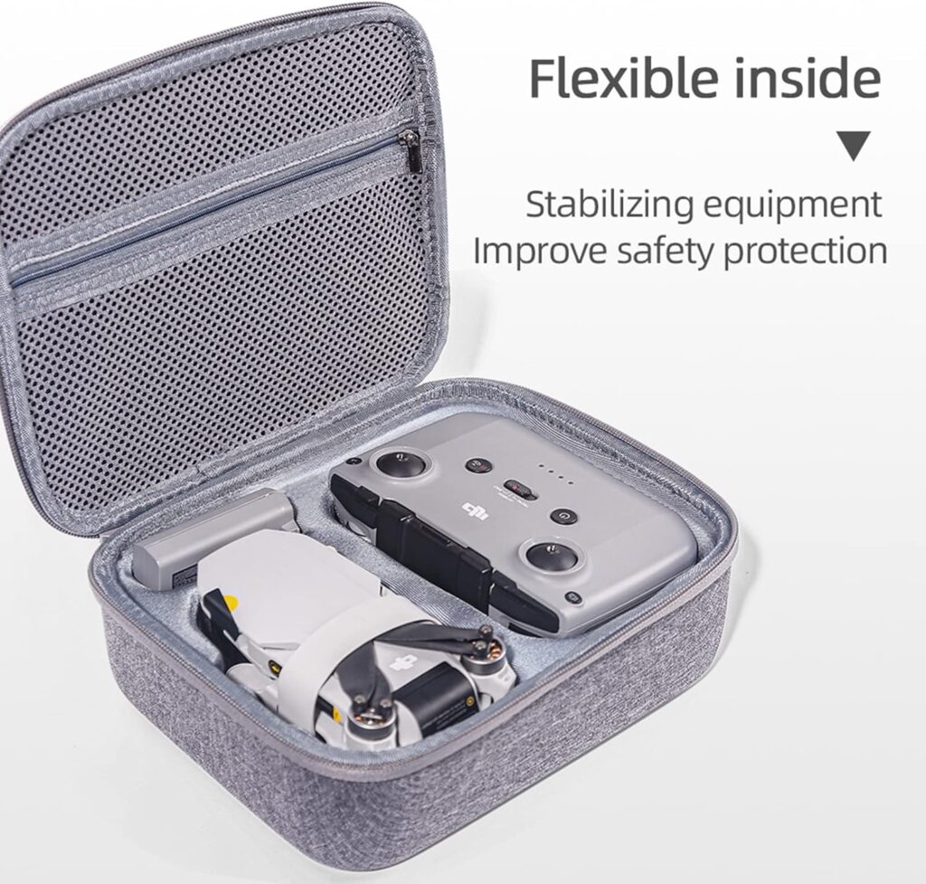 Original Mavic Mini 2 Carrying Case Storage Bag Hard Shell Box for DJI Mini 2, Mini 2 SE Drone Accessories (mini 2, grey)