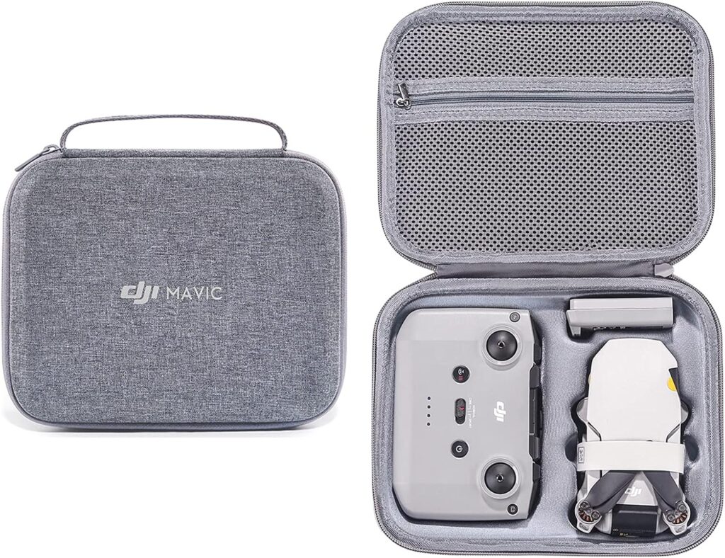 Original Mavic Mini 2 Carrying Case Storage Bag Hard Shell Box for DJI Mini 2, Mini 2 SE Drone Accessories (mini 2, grey)