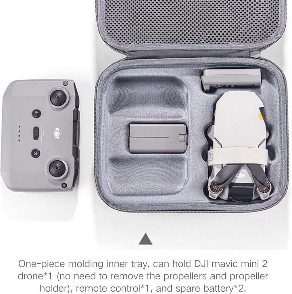 Original Mavic Mini 2 Carrying Case Storage Bag Hard Shell Box for DJI Mini 2, Mini 2 SE Drone Accessories (mini 2, grey)