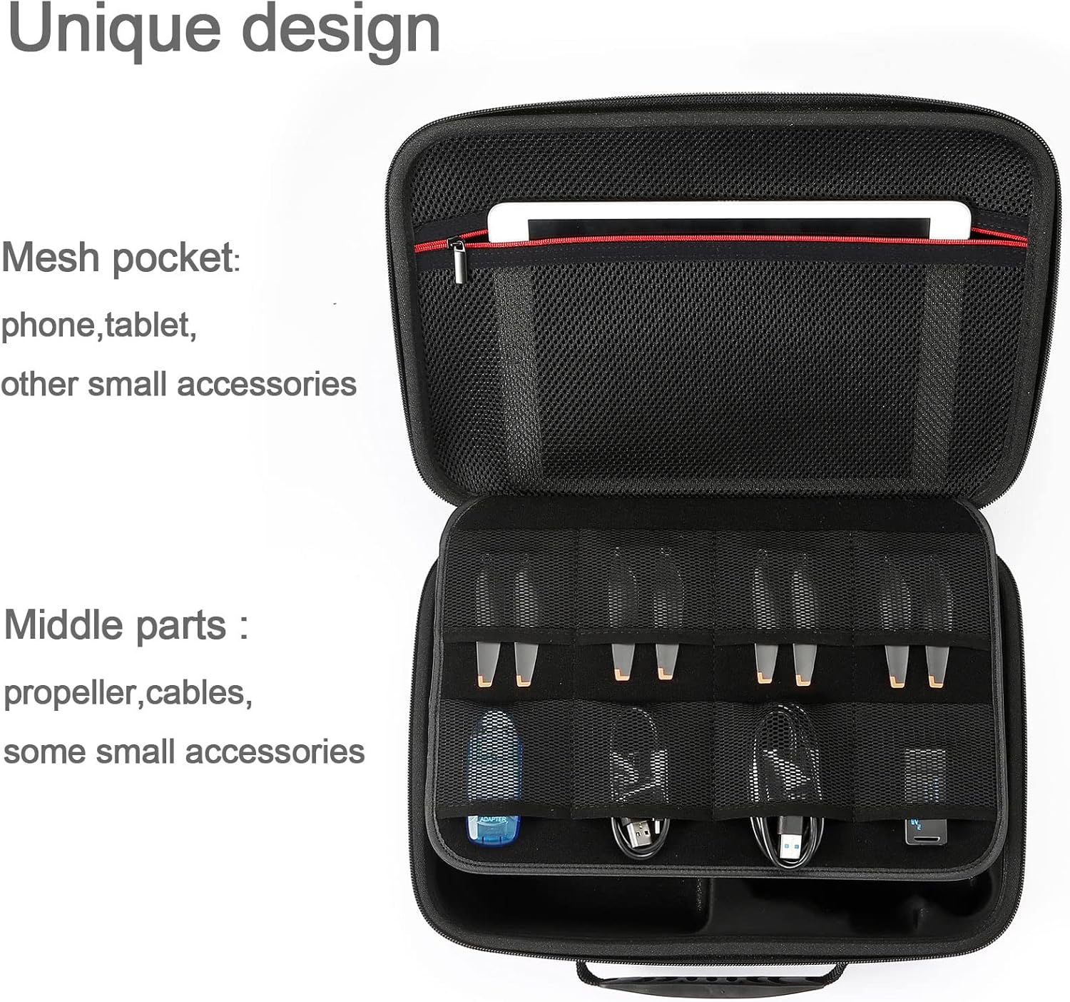 RAIACE Hard Travel Carrying Case Compatible with DJI Mini 3 Pro and its Accessories. (Case Only)