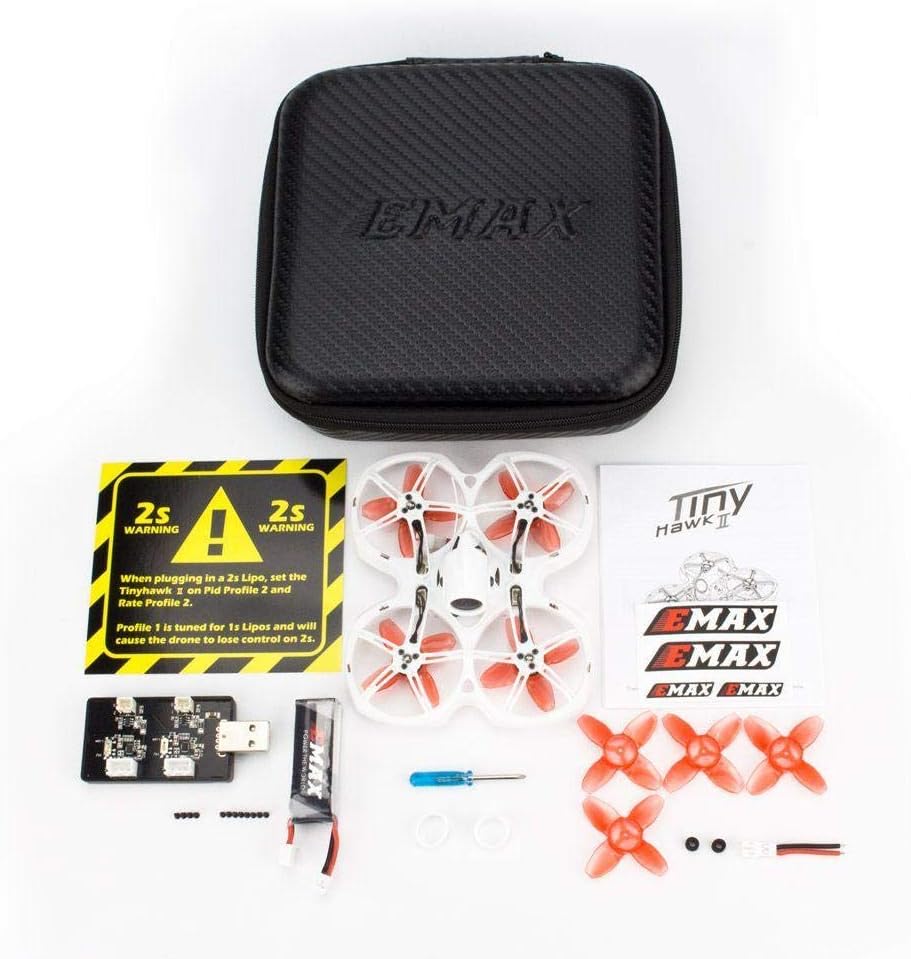 Tiny Hawk 2 New Model Indoor FPV Racing Drone F4 5A 16000KV RunCam Nano2 700TVL 37CH 25/100/200mW VTX 1S-2S - BNF