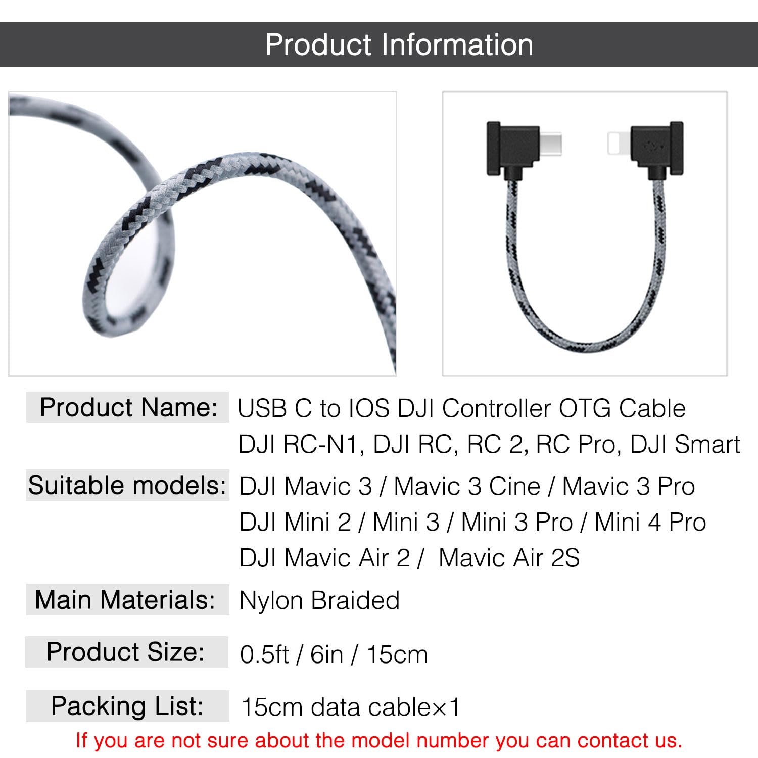 1FT USB C to USB C Remote Controller Cable for IPhone 15 Pro, DJI Mavic 3, Mini 2,Mini 3 Pro, Air 2S,Mavic Air 2, DJI RC-N1,RC Pro to Tablet Cable 90 Degree OTG Data Cord Accessories (USB C Connector)