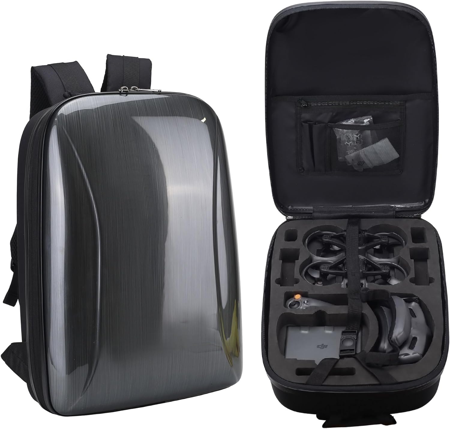 2024 Newest Avata2 Case Backpack: Portable Hard Case for DJI Avata 2, Waterproof Storage Bag for Fly More Combo, DJI Goggles 3, RC Motion 3, FPV Remote Controller 3,Battery,and Other Avata Accessories