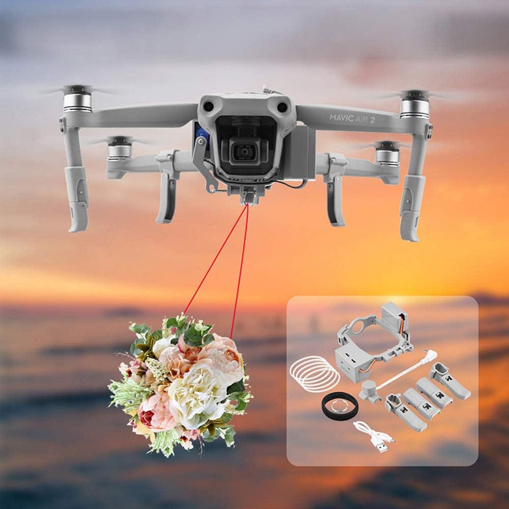 Air 2S Airdrop Payload Delivery Device, Drone Fishing Line Release and Drop Device for DJI Mavic Air 2/ Air 2S Accessories