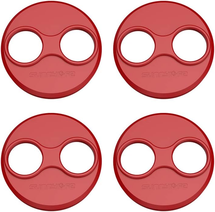 BTG Motor Protective Caps Covers for DJI Mini 4 Pro/Mini 3 Pro/Mini 3/ Mini SE Drone Motor Dust Covers Accessories (Red)