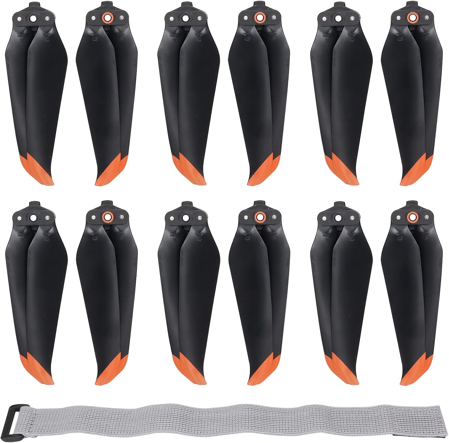 CQT (12Pcs) Air 2 S 2s Propellers Blades + Propeller Holder Strap Compatible with DJI Air 2s / Mavic Air 2 Props Propeller Wings Replacement Accessories Low-Noise and Quick-Release Props