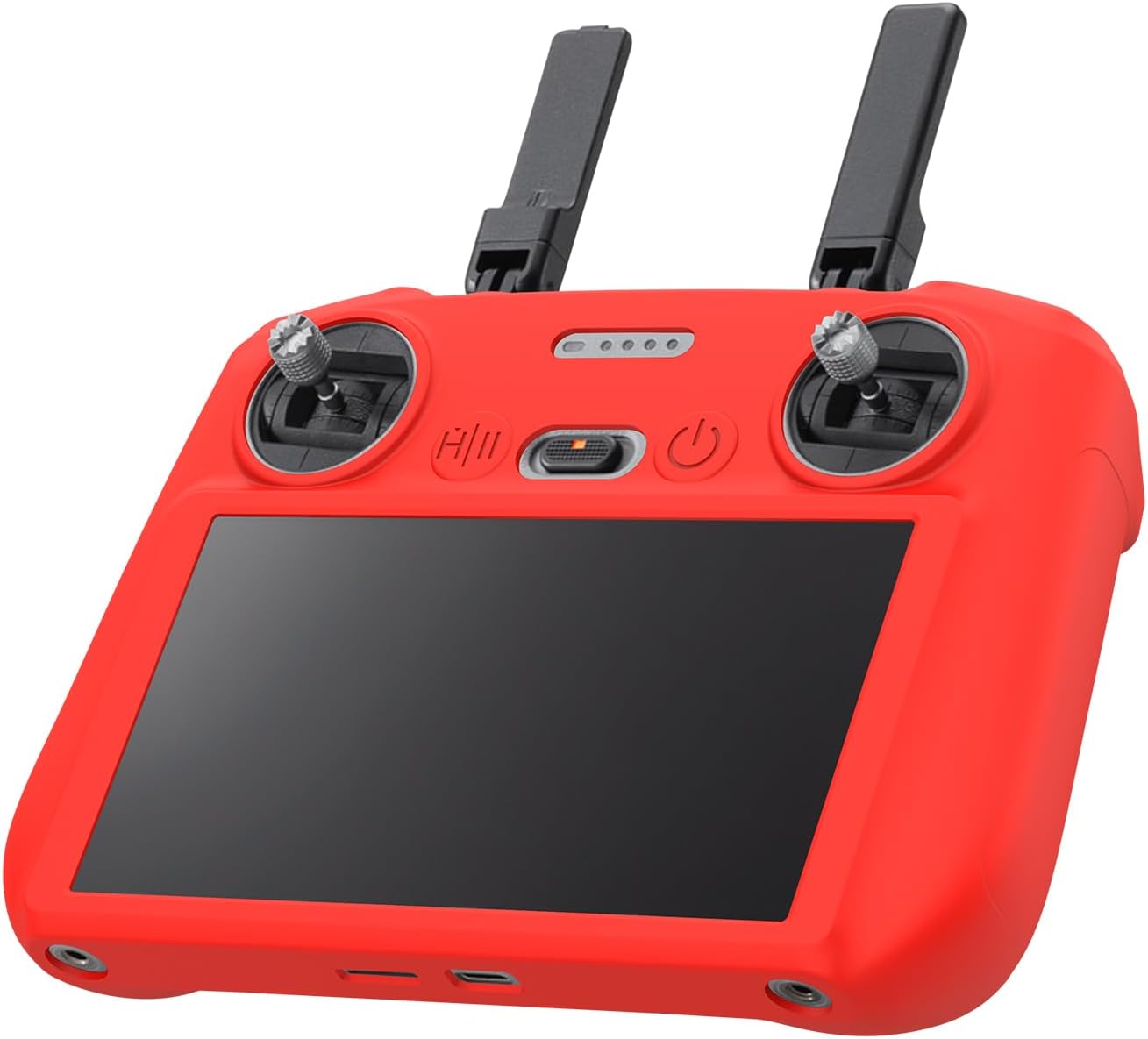 DJI RC 2 Silicone Protective Cover, DJI RC 2 DJI Mini 4 Pro Controller Protective Case for DJI Mini 4 Pro/DJI Air 3 Accessories (Red)