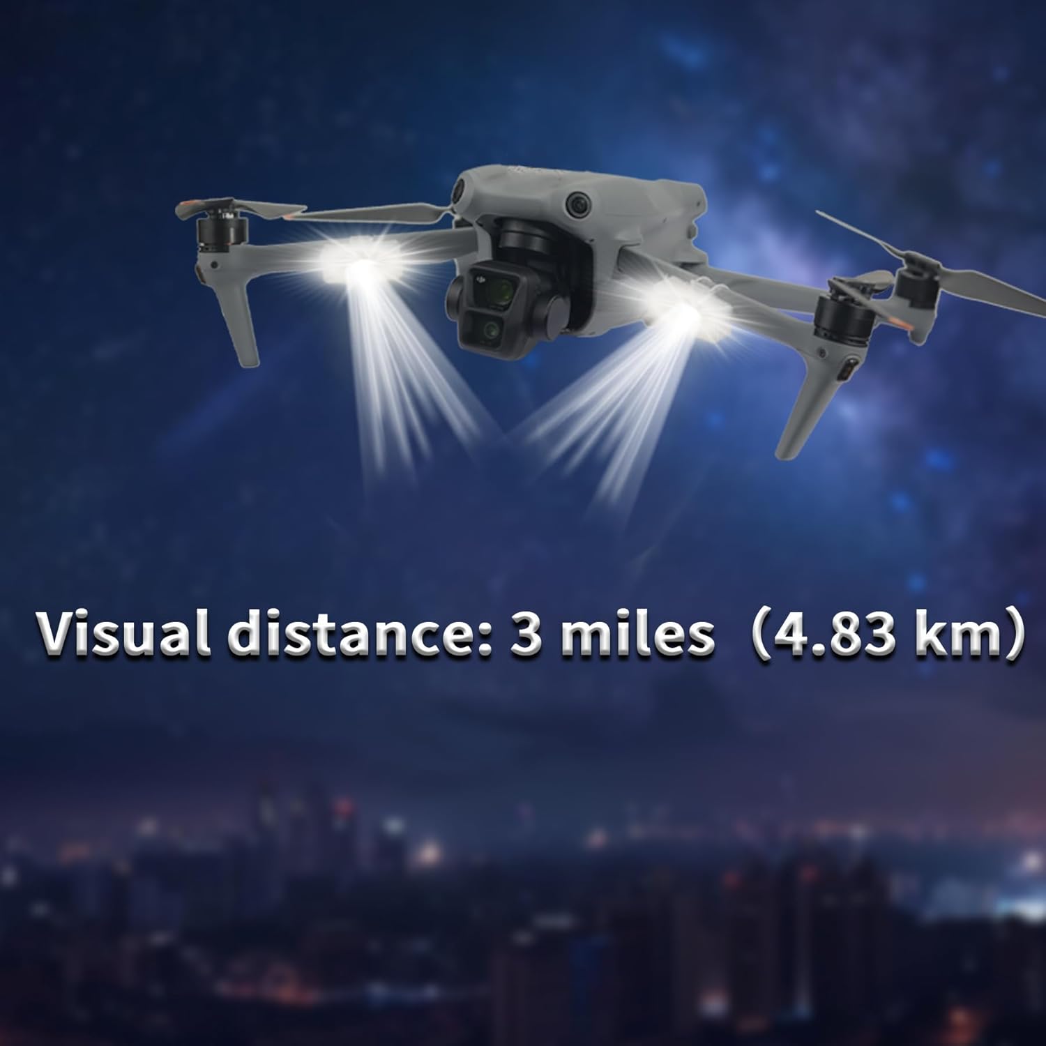 Drone Strobe Light,Night Flying Anti Collision Light,LED Flash Led Lamp for DJI Mini 3/Mini 4 Pro/Mini SE/Mini 2/Air 3/2/2S/Mavic 3/Mavic 2/Spark/FPV/Avata 2/EVO Accessories(1 PCS)