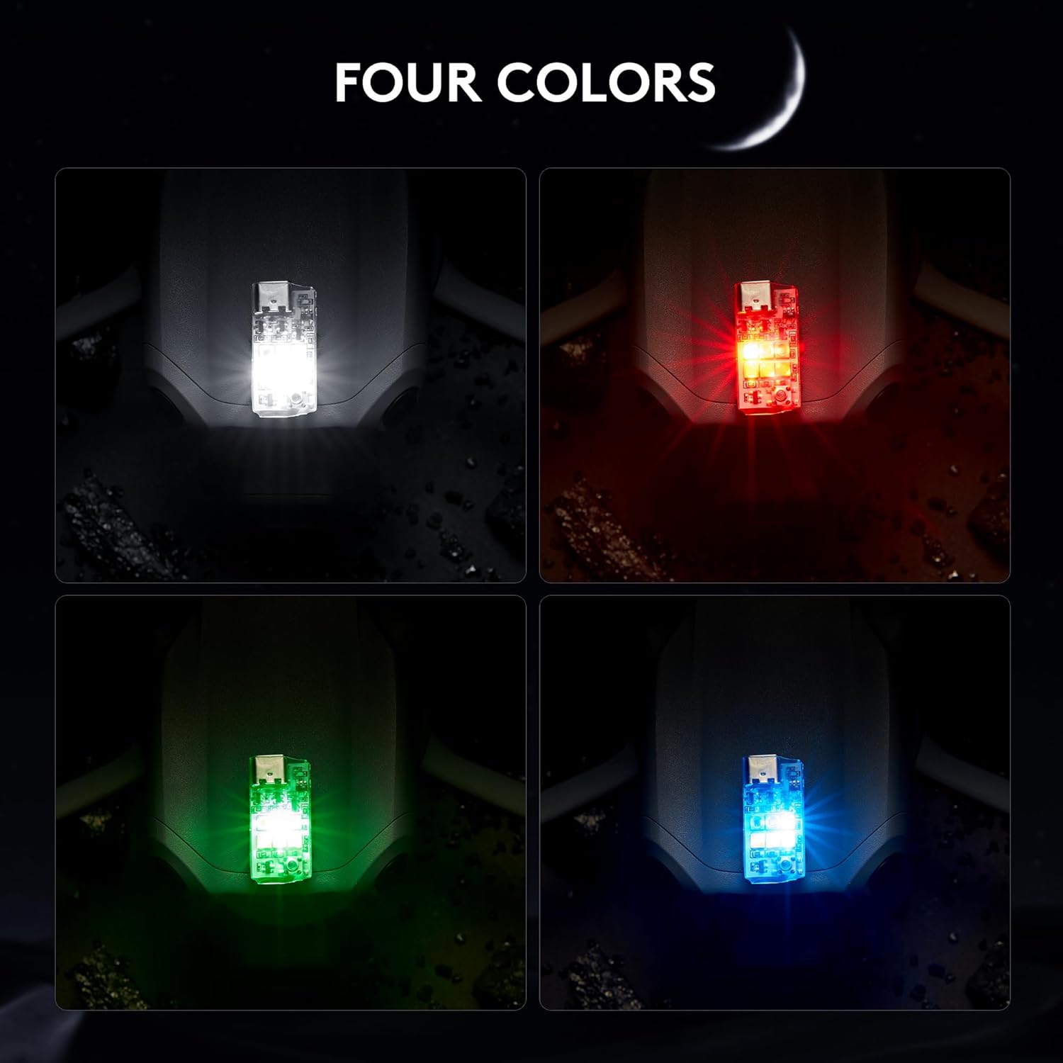 Drone Strobe Platinum, 1000 Lumen Anti-Collision Light FAA Compliant, Multiple Colors (White, Red, Green and Blue), Fits for DJI Mini, Mavic, Air, Avata, Inspire