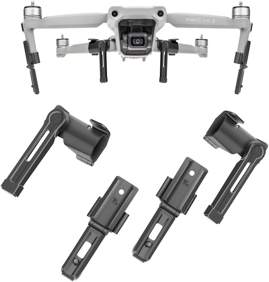 Hanatora Foldable Extension Landing Gear for DJI Air 2S,Mavic Air 2 Drone,Extender Legs Feet Accessories