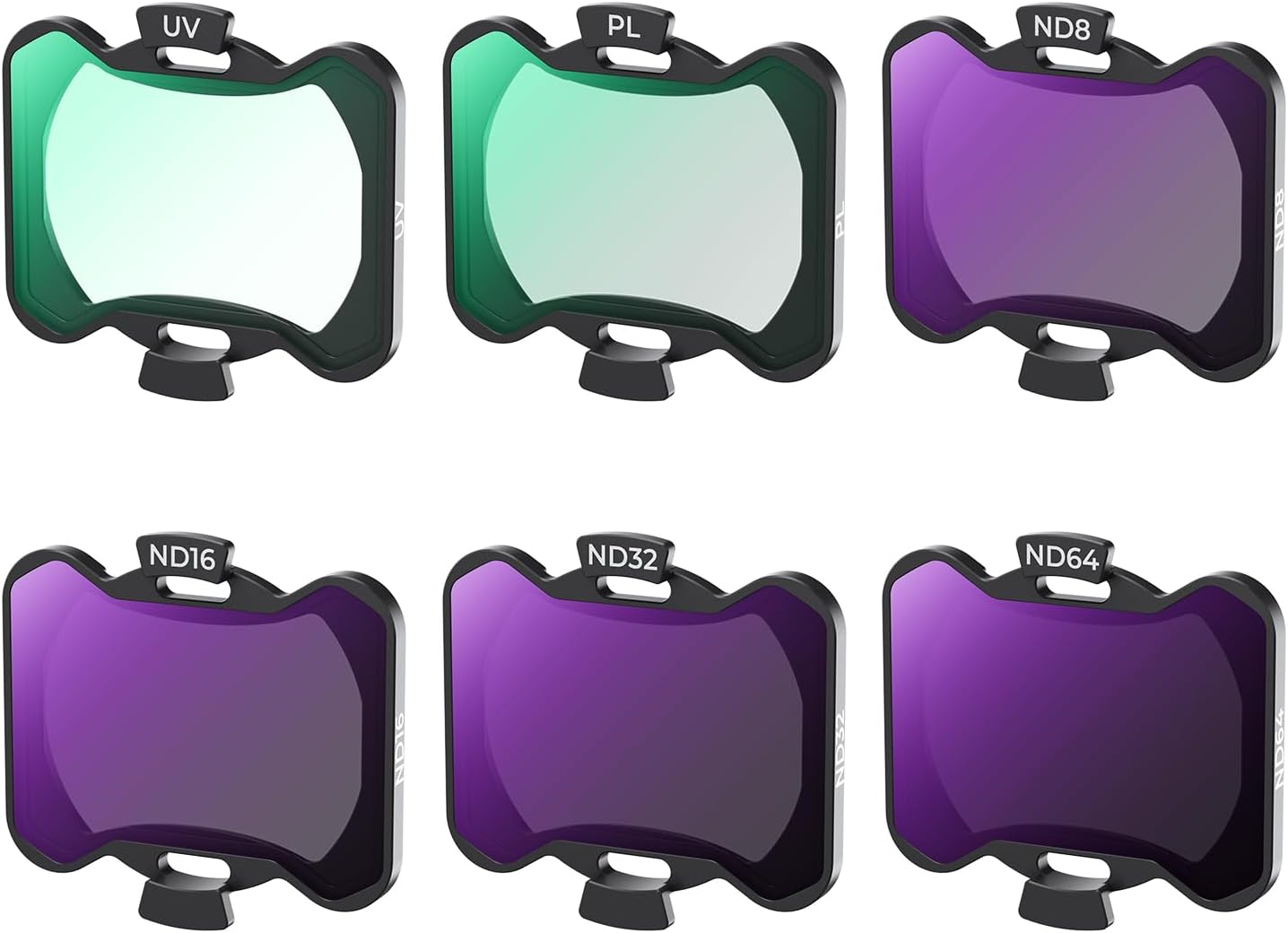 KF Concept Avata 2 Drone UV PL ND Filters Kit (6 Pack), UV PL ND4 ND8 ND16 ND32 Filter Compatible with DJI Avata 2, Drone Accesorries with 28 Multi-Layer Coated/Gimbal Safe