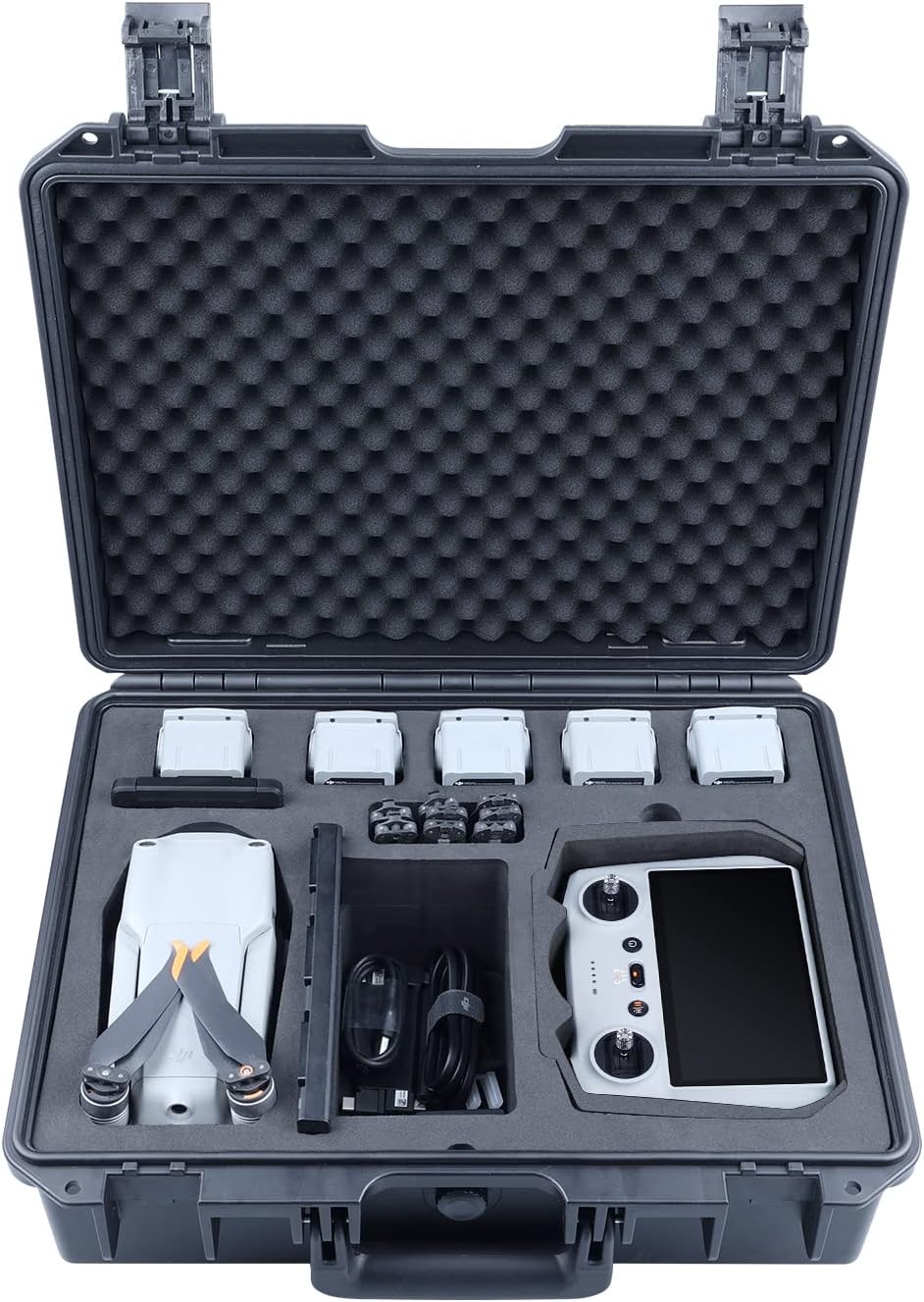 Lykus Titan MA230 Waterproof Hard Case for DJI Air 2S/Mavic Air 2 and DJI RC/RC Pro, Fit DJI RC/RC Pro and RC-N1 Simultaneously [CASE ONLY]