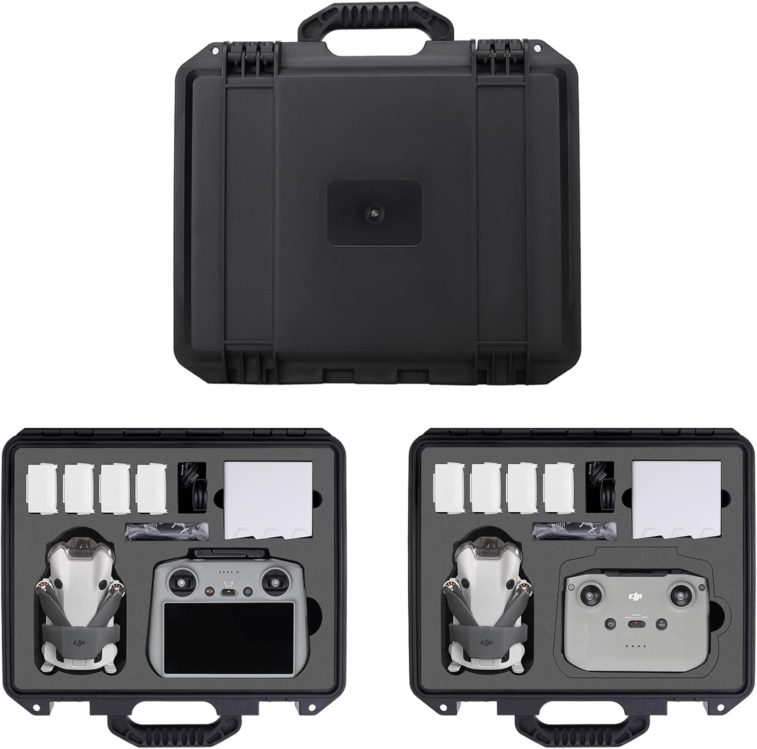 Mini 4 Pro Case-Professional Portable Carrying Case Hard Shell Travel Case for DJI Mini 4 Pro Fly More Combo and Drone Accessories