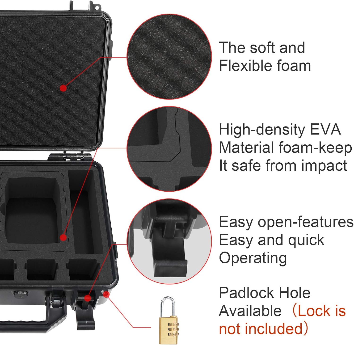 Smatree 13.4L Waterproof Hard Case Compatible with DJI Air 2S / DJI Mavic Air 2 Fly More Combo and Smart Controller(Not Fit for DJI RC Pro Controller)