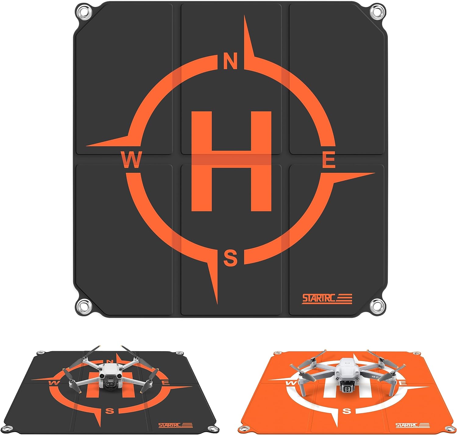 STARTRC Drone Landing Pad Pro, Universal Waterproof Portable Fast-Foldable Helipad for DJI Neo/Mini 4K/Avata 2/Mini 4 Pro/Mavic 3 Pro/Mini 2 SE/Air 2S/Mini 3 Pro/Holy Stone/Avata/RC Quadcopters (22-inch/55cm)