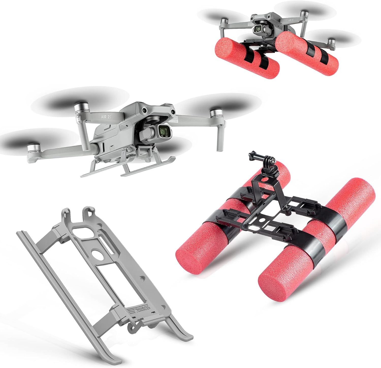 Tomat Air 2S Landing Gear  Water Landing Gear for DJI Air 2S Accessories Foldable Extension Landing Legs Combo for DJI Air 2S