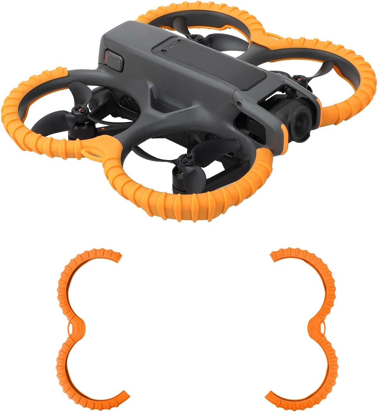 AVATA 2 Propeller Guard Protector,Prop Bumper Anti-Collision Protective Cover for DJI AVATA 2 Drone Accessories (Orange)