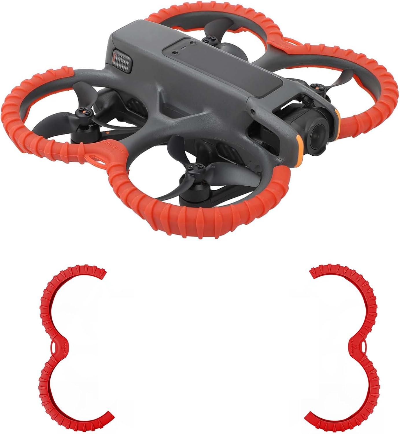 AVATA 2 Propeller Guard Protector,Prop Bumper Anti-collision Protective Cover for DJI AVATA 2 Drone Accessories (Red)