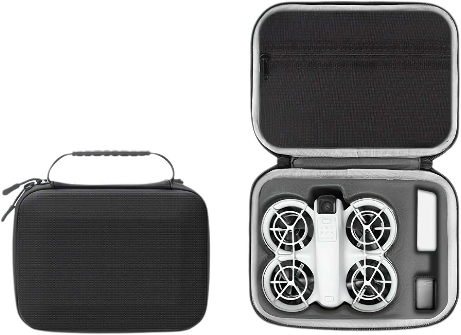 Carrying Case for DJI Neo Portable PU Storage Protective Bag for DJI Neo Fly More Combo Accessories,Compatible with RC-N3 Remote Controller,Porable Travel Storage Bag for DJI NEO Drone Aceessories