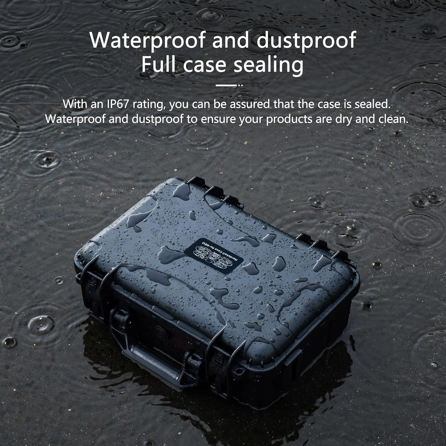 Neo Case, Waterproof Hard Carrying Case for DJI Neo Fly More Combo, Travel Storage Case For DJI NEO Accessories (RC-N3 Remote Controller, Intelligent Flight Battery, Charging Hub)