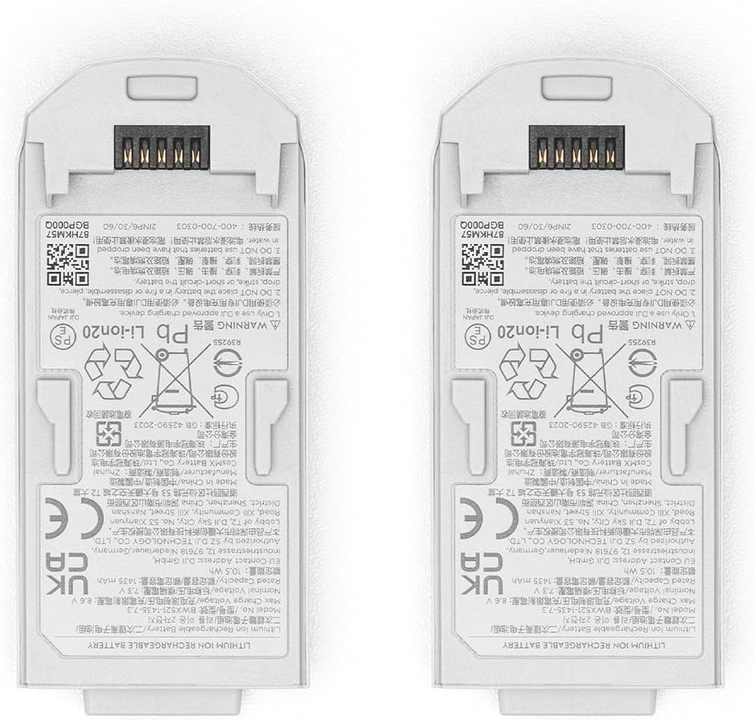 Original 2 Pack Neo Intelligent Flight Battery for DJI Neo Drone (Provides 18-Minute Flight Time,Allowing The Drone to Perform at Least 20 Palm Takeoff and Landing Excursions in Succession)