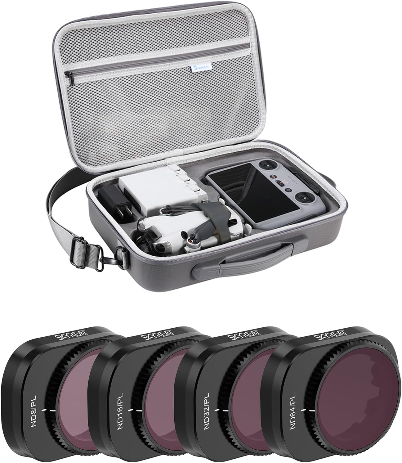 Skyreat Carry Soft Case and ND/PL Filter for DJI Mini 4 Pro Bundle Accessories