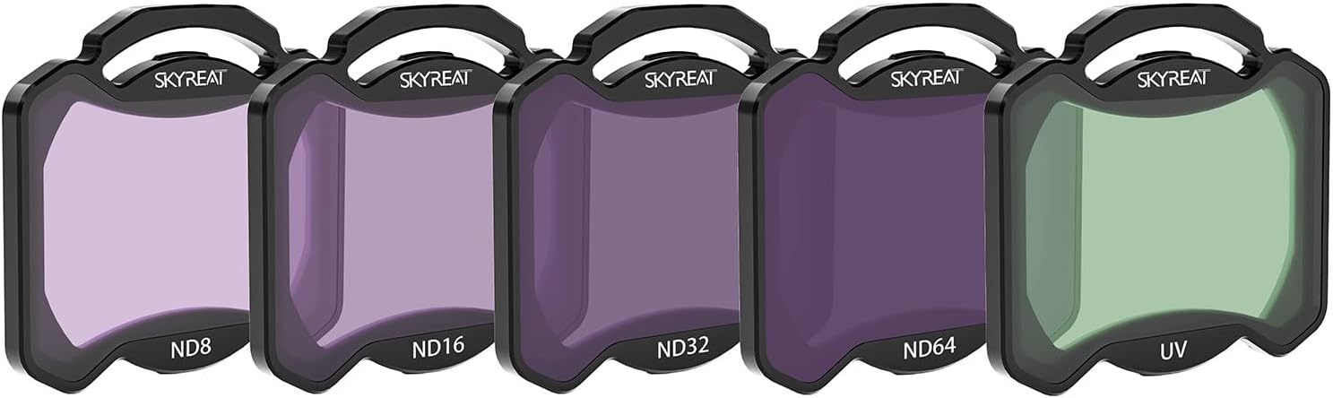 SKYREAT ND Filters Set for DJI AVATA 2 Accessories,5 Pack-(UV, ND8, ND16, ND32, ND64)