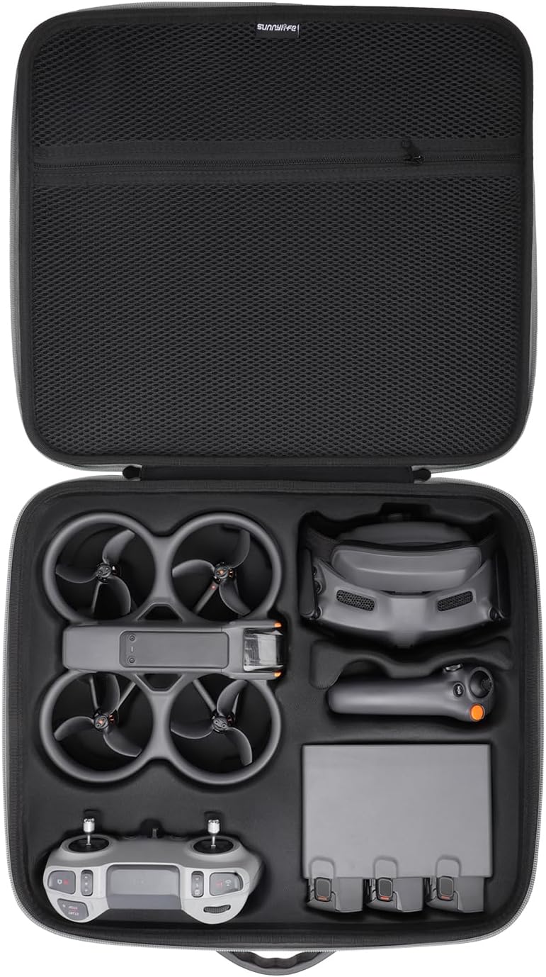 Avata 2 Storage Case,Carrying Case Portable Travel Bag for DJI Avata 2,Fly More Combo with Goggles 3,FPV Controller 3,Storage Bag Shoulder Bag for DJI Avata 2 Accessories (AT2-B779)