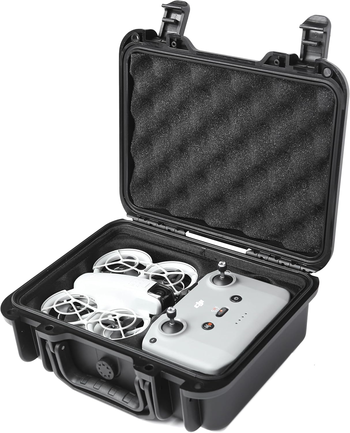 Hard Case for DJI Mini 4 Pro, DJI Mini 4 Pro Waterproof Carrying Case with Strap Fits For All Mini 4 Pro Fly More Combo Drone Accessories(Compatible with RC2/RC/N1/N2 Controller)