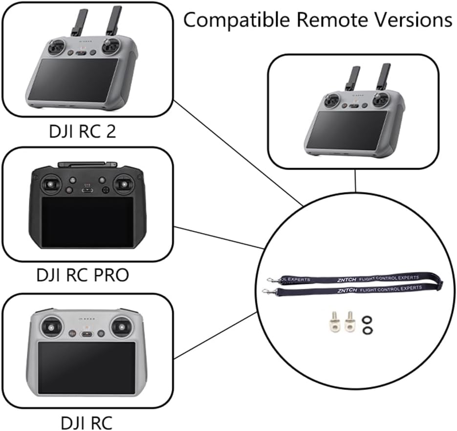 Remote Controller Neck Strap Lanyard for DJI RC/RC 2/RC Pro Smart Controller For DJI Mini 4 Pro/Air 3/Mini 3/Mini 3 Pro/Mavic 3 Pro Accessories