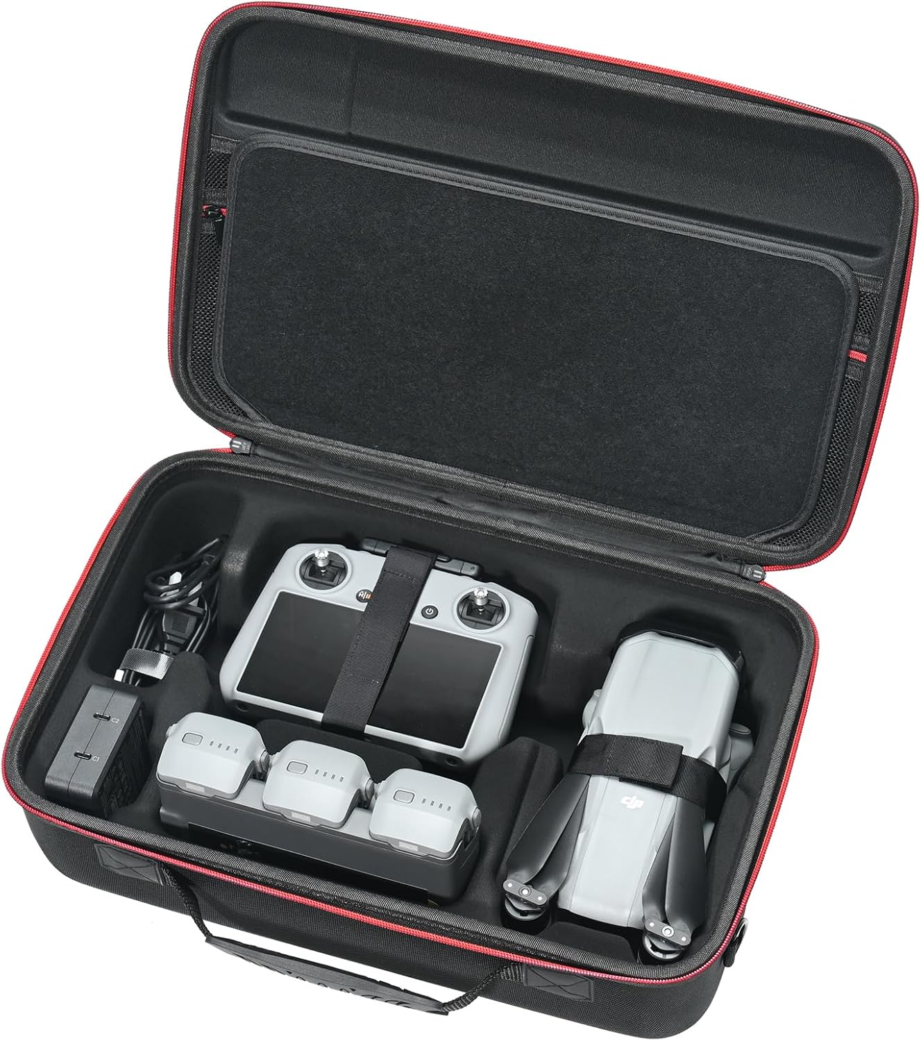 RLSOCO Carrying Case for DJI Air 3S / Air 3- Fits Mavic Air 3/3S Accessories: Air 3 Body, DJI RC/RC Pro Controller, Batteries x 4, Charger, Charging Hub, Propellers (Case Only)