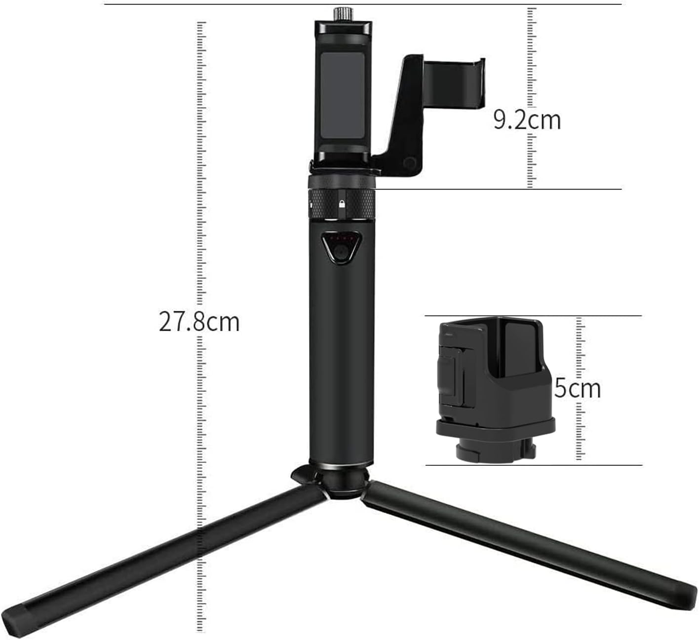 Smatree Portable Osmo Pocket 3 Power Stick (Power Bank) Compatible for DJI Osmo Pocket 3, Handheld Smartphone Holder Mount Pocket Bracket Set with Tripod for Osmo Pocket 3