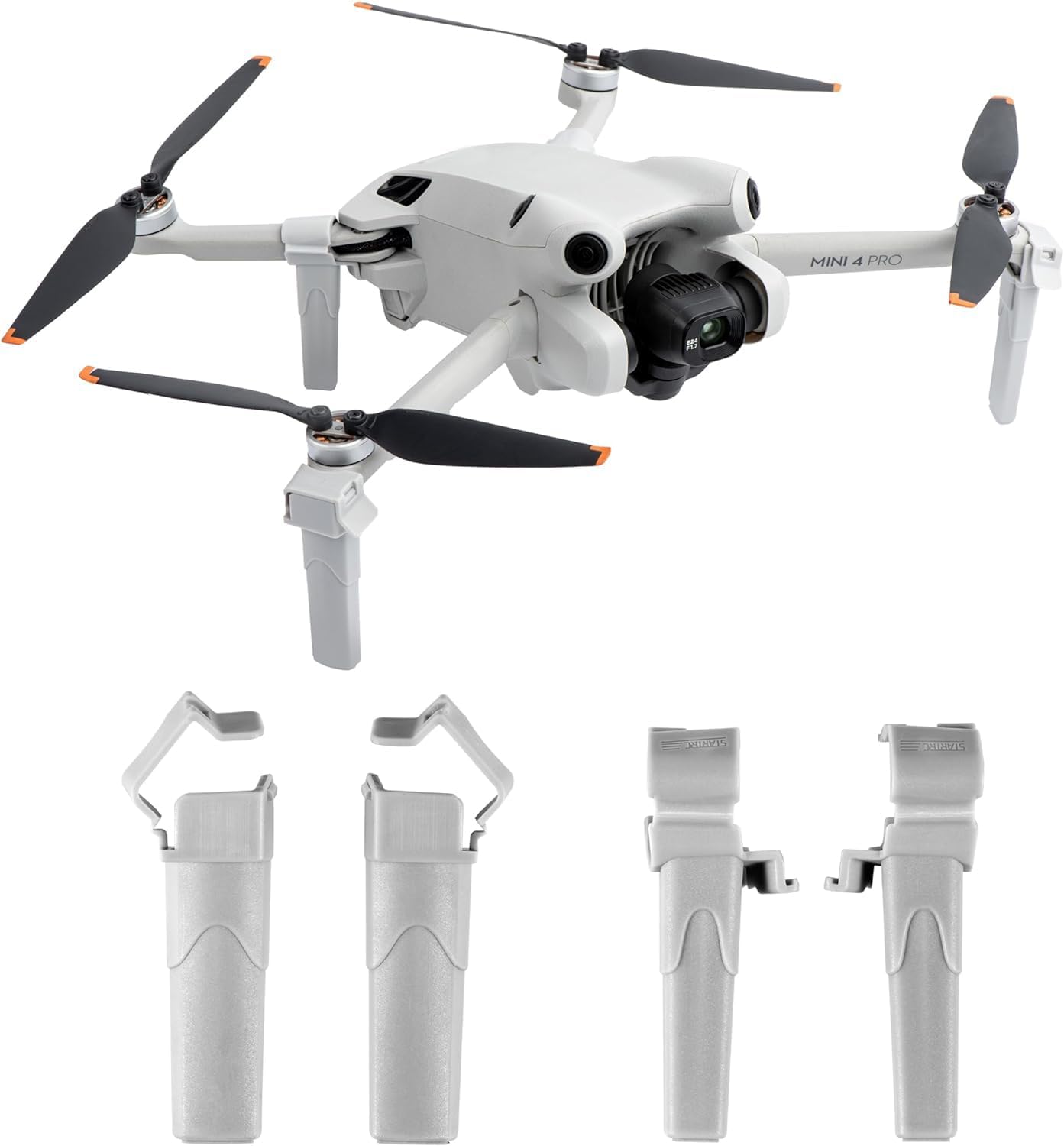 STARTRC Extension Landing Gear for DJI Mini 4 Pro, Lightweight Portable Legs Anti-Scratch Landing Extender Bracket for Mini 4 Pro Drone Accessories