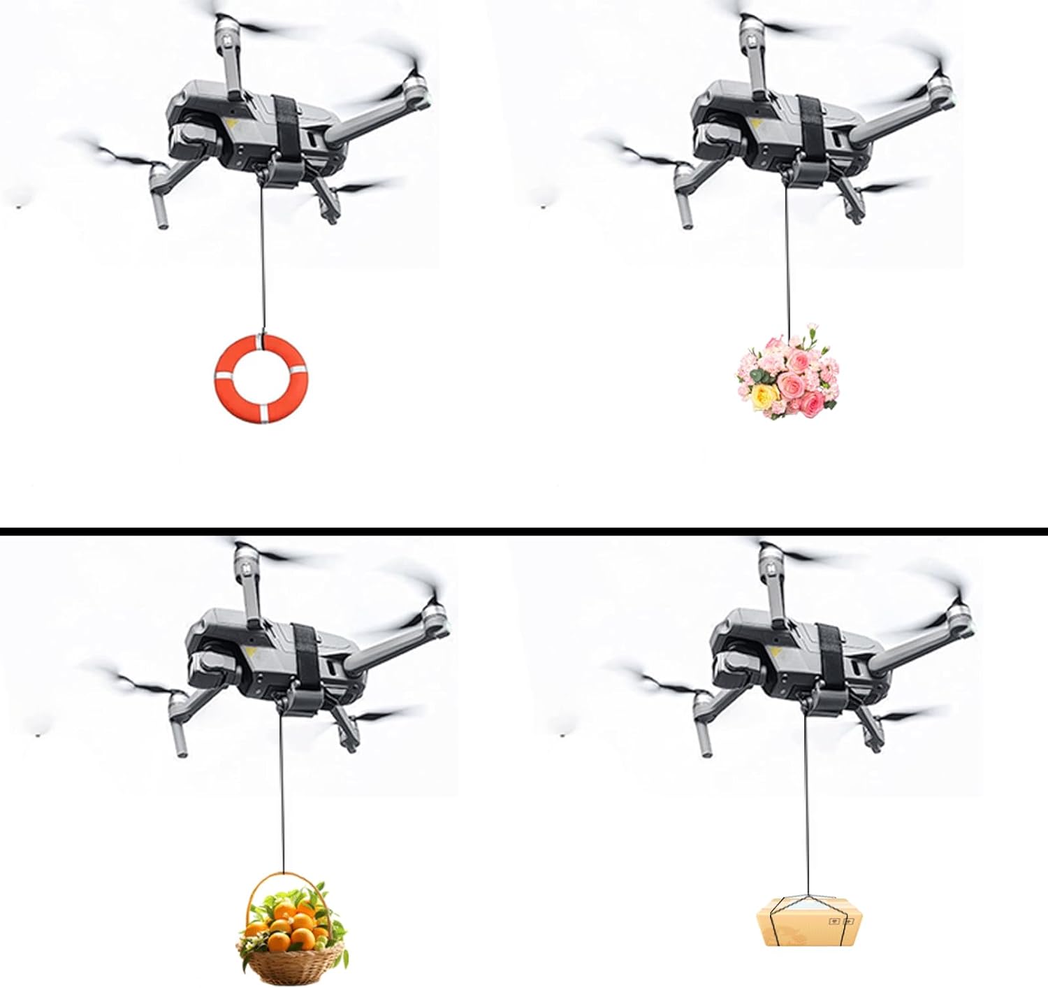 Universally Thrower Drone Airdrop Release Device Payload Clip Airdropper Landing Gear Ring Fish Bait Thrower for DJI Mavic Mini/Mini 2/Mini 3/Mini 3 Pro/Mini SE/Mavic Pro/Mavic Air(Drone Accessories)