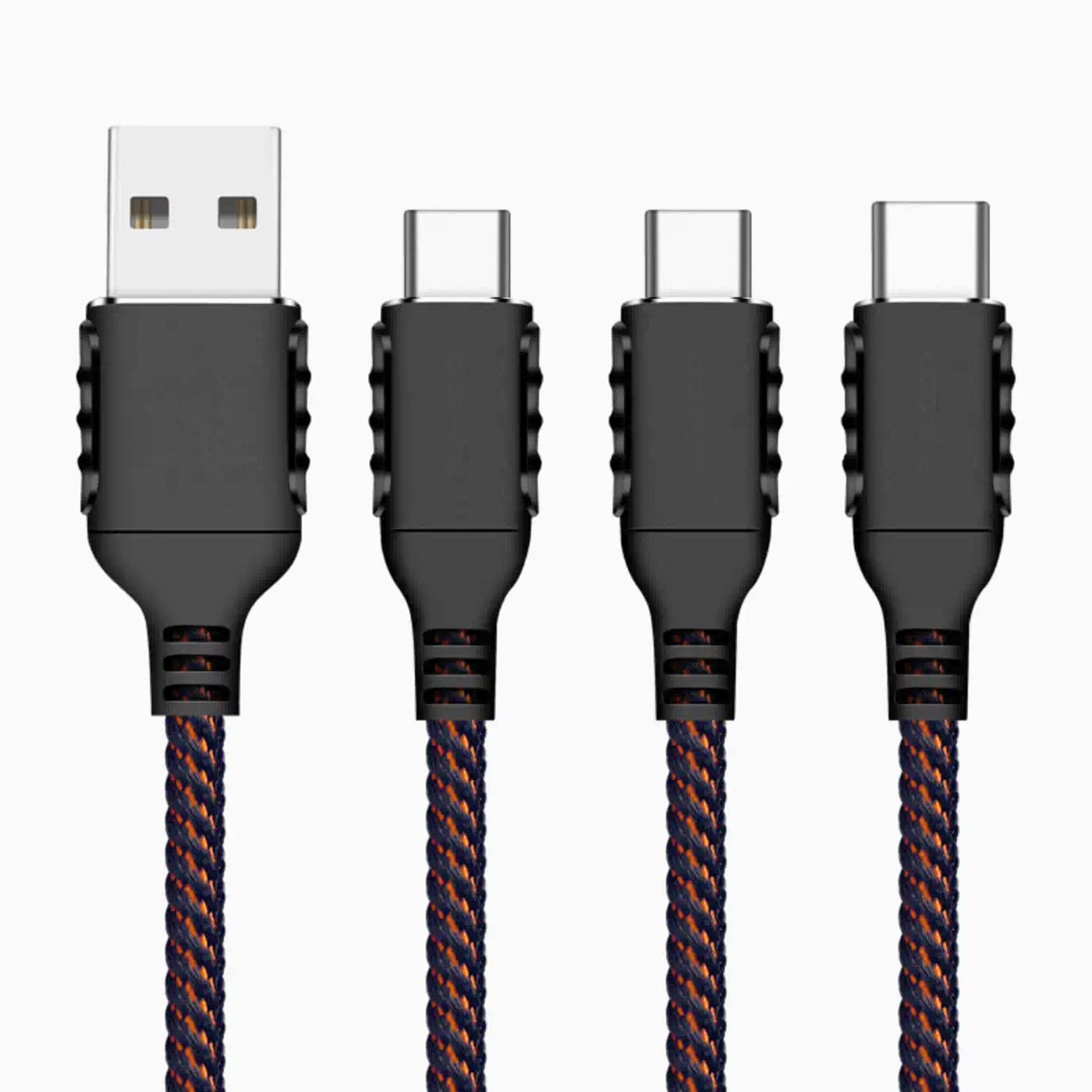 3 in 1 USB to Type C Charging Power Cable for DJI FPV Drone Accessories, Remote Controller Motion Controller Battery Power Cable_47.2 inch