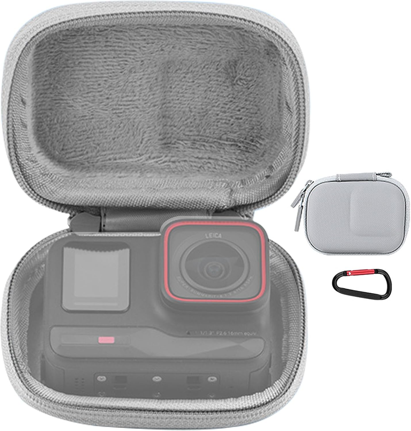 Case for DJI Osmo Action 5 Pro/Osmo Action 4 Mini Storage Bag Portable Camera Accessories (Gray)