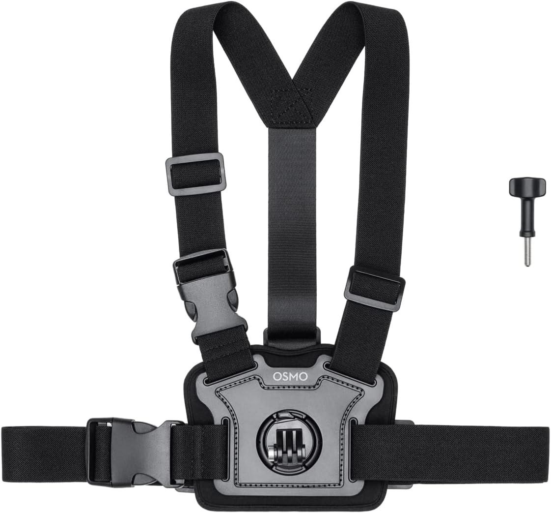 DJI Osmo Action Chest Strap Mount, Compatible with Osmo Action, Action 2, Osmo Action 3, Osmo Action 4, Osmo Action 5 Pro