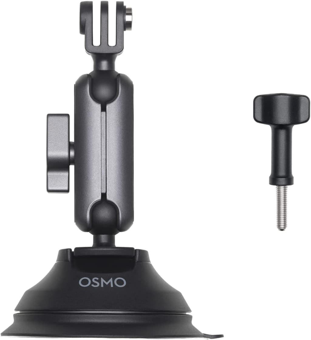 DJI Osmo Action Suction Cup Mount, Compatible with Osmo Action, Action 2, Osmo Action 3, Osmo Action 4, Osmo Action 5 Pro