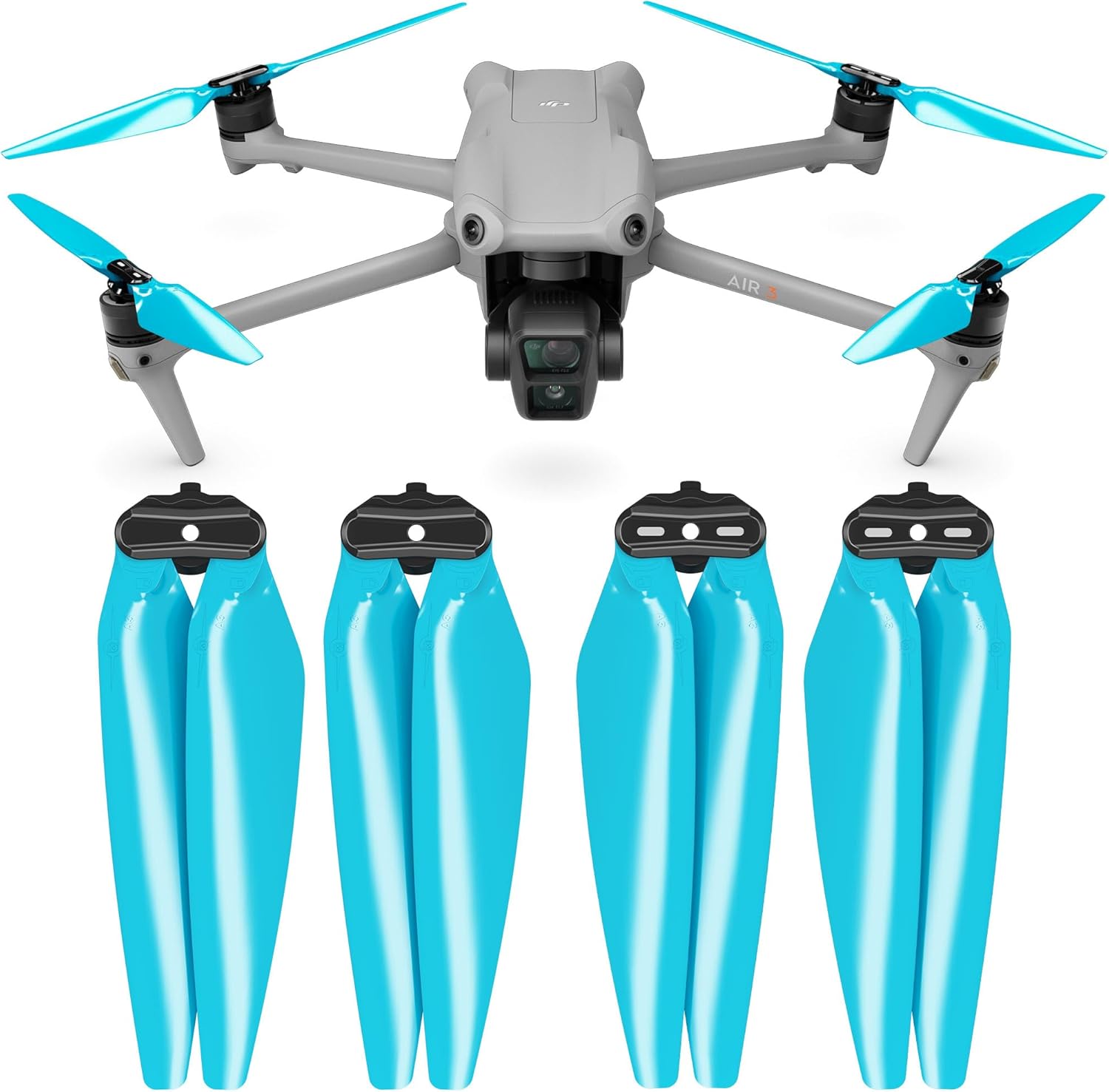 Master Airscrew Stealth Propellers for DJI Air 3 - Blue, 4 pcs